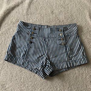 Forever 21 Sailor Style High Wasted Hot Pants
